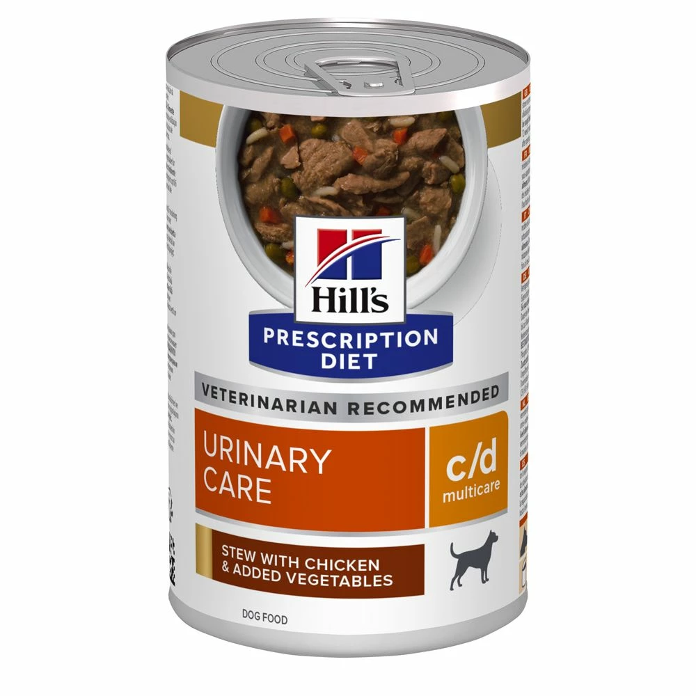 Hill's Prescription Diet C/D Multicare Boîtes Pour Chien Poulet Et Légumes - 12 X 354g 1 Hill's Prescription Diet C/D Multicare Boîtes Pour Chien Poulet Et Légumes - 12 X 354g