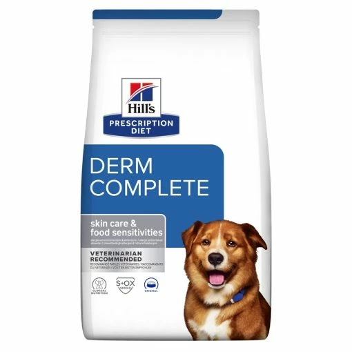 Hill's Prescription Diet Derm Complete Croquettes Pour Chien - 12Kg -magasin d'aliments pour chiens 052742038704 605870