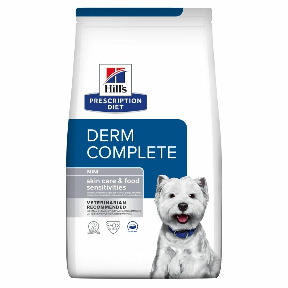 Hill's Prescription Diet Derm Complete Mini Croquettes Pour Petit Chien - 6Kg 1 Hill's Prescription Diet Derm Complete Mini Croquettes Pour Petit Chien - 6Kg