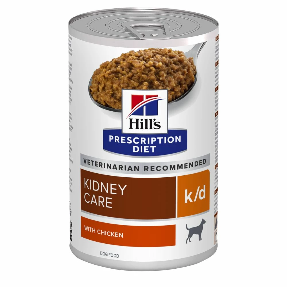 Hill's Prescription Diet K/D Boîtes Pour Chien Au Poulet - 12 X 370g 1 Hill's Prescription Diet K/D Boîtes Pour Chien Au Poulet - 12 X 370g
