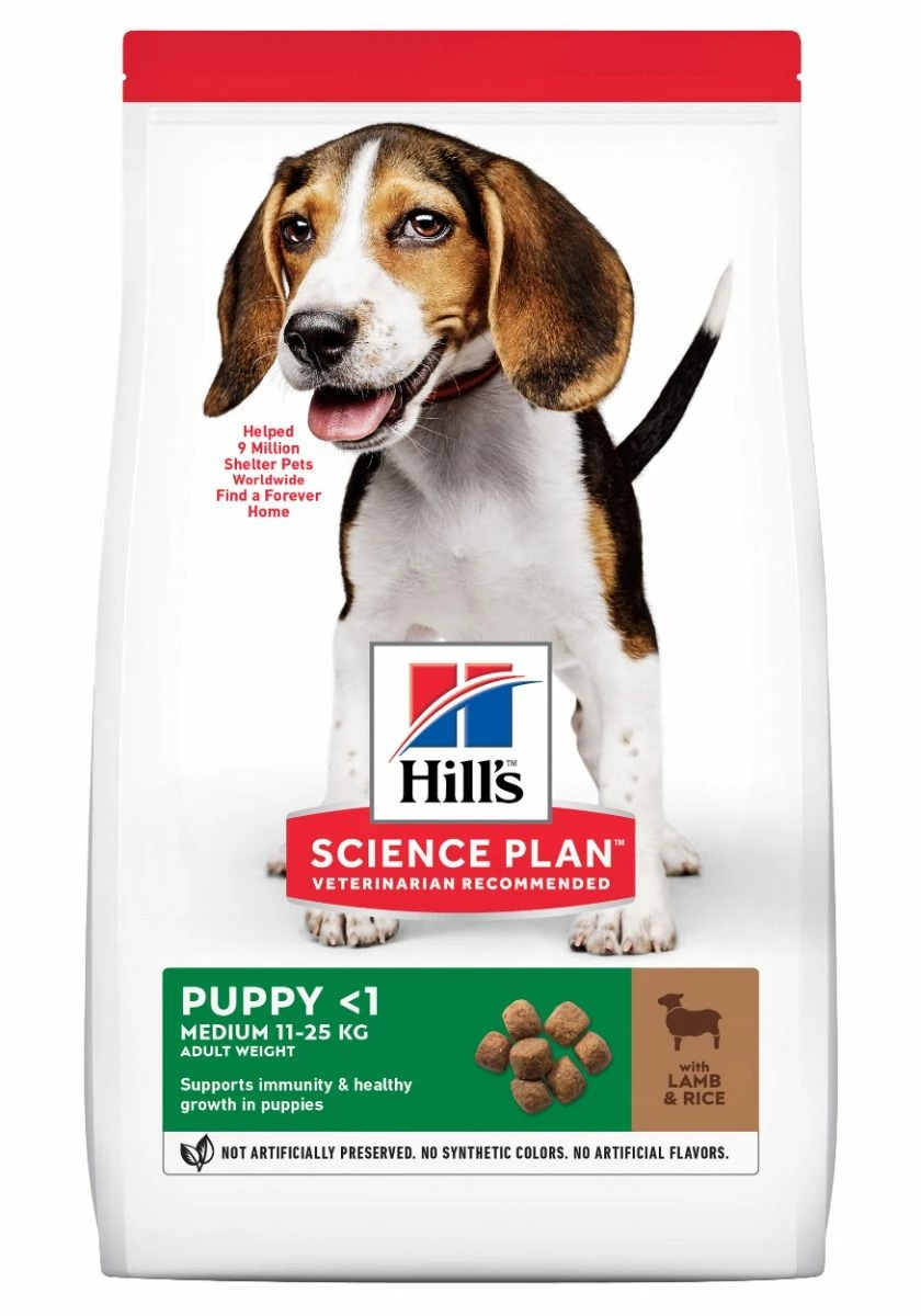 Hill's Science Plan Puppy Medium Agneau & Riz 14kg 1 Hill's Science Plan Puppy Medium Agneau & Riz 14kg