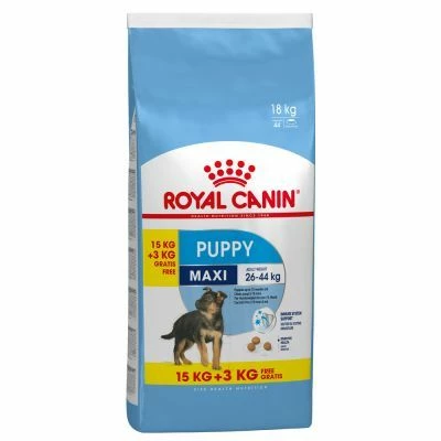 Royal Canin Maxi Puppy Pour Chiot 15kg + 3kg Gratuit 1 Royal Canin Maxi Puppy Pour Chiot 15kg + 3kg Gratuit