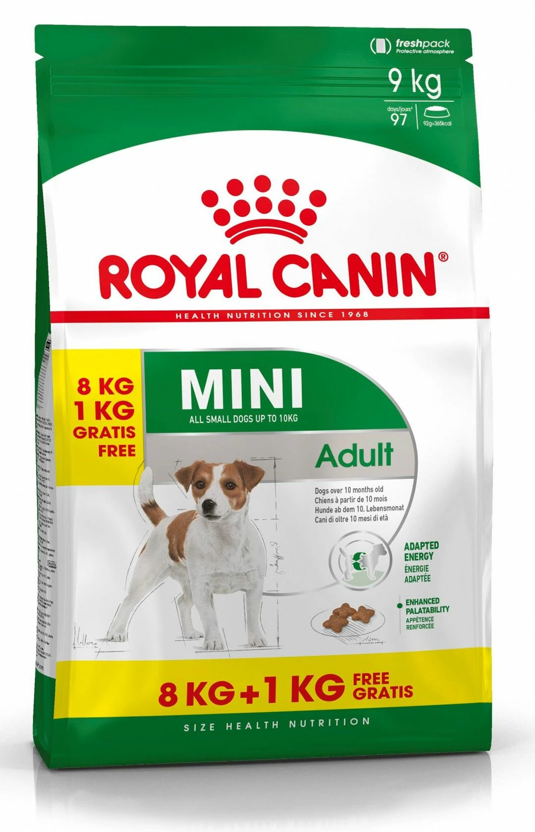Royal Canin Mini Adult Pour Chien 8kg + 1kg Gratuit 1 Royal Canin Mini Adult Pour Chien 8kg + 1kg Gratuit