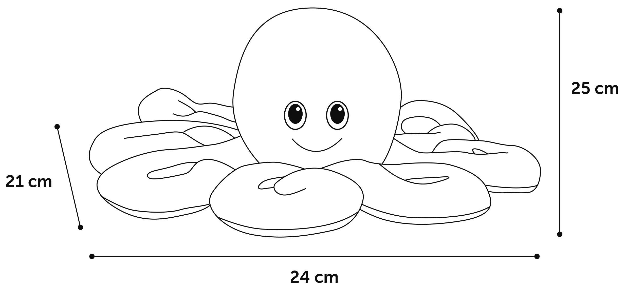 Flamingo Jouet Chien Lorio Poulpe Large Peluche 25cm 2 Flamingo Jouet Chien Lorio Poulpe Large Peluche 25cm – Image 2