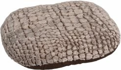 Flamingo Coussin Snoozzy Ovale Fermeture Eclair Brun 60x50x8cm