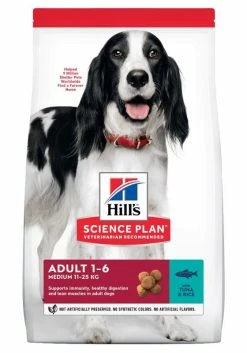 Hill's Science Plan Adult Medium Thon & Riz Pour Chien 2,5kg