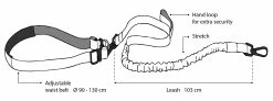 Flamingo Laisse Pour Le Jogging + Ceinture Ventrale Diran L Laisse 103cm / Ceinture 100-130cm -magasin d'aliments pour chiens 4a5cacf32ce8488dc118666210270a0aee7623af4efa6ced3652eb2281a0bd09