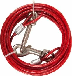 Flamingo Câble De Niche Plastifié Rouge 5m 4mm