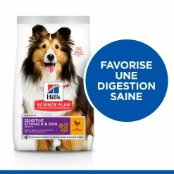 Hill's Hill’s Science Plan Adult Sensitive Stomach & Skin Poulet 14kg 12 Hill's Hill’s Science Plan Adult Sensitive Stomach & Skin Poulet 14kg -magasin d'aliments pour chiens 52742026091 3 science plan sensitive stomach skin chien adulte medium croquettes poulet