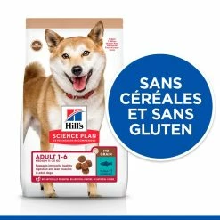 Hill's Science Plan No Grain Adult Croquettes Sans Céréales Pour Chien Adulte Au Thon - 14kg 8 Hill's Science Plan No Grain Adult Croquettes Sans Céréales Pour Chien Adulte Au Thon - 14kg -magasin d'aliments pour chiens 52742037509 3 science plan chien adult medium no grain croquettes thon