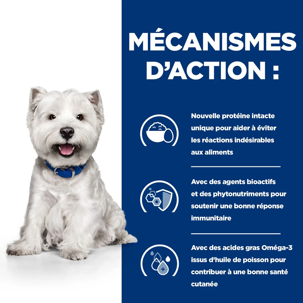 Hill's Prescription Diet Derm Complete Mini Croquettes Pour Petit Chien - 1 Kg 3 Hill's Prescription Diet Derm Complete Mini Croquettes Pour Petit Chien - 1 Kg – Image 3