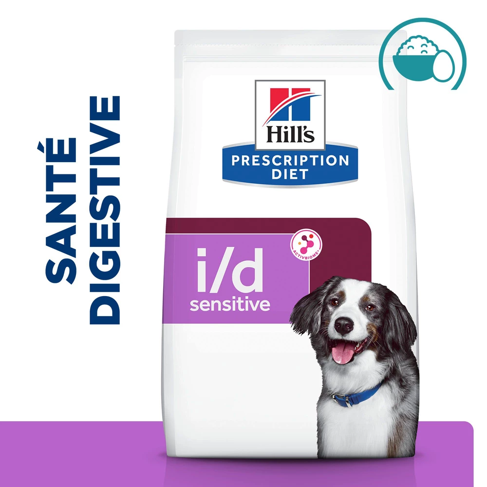 Hill's Prescription Diet I/D Sensitive AB+ Pour Chien Aux œufs Et Riz 12kg 2 Hill's Prescription Diet I/D Sensitive AB+ Pour Chien Aux œufs Et Riz 12kg – Image 2