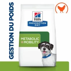 Hill's Prescription Diet J/D Metabolic + Mobility Mini Croquettes Pour Petit Chien Au Poulet - 3Kg -magasin d'aliments pour chiens 52742045269 1 FR 2