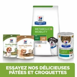 Hill's Prescription Diet J/D Metabolic + Mobility Mini Croquettes Pour Petit Chien Au Poulet - 6Kg -magasin d'aliments pour chiens 52742045269 5 FR 1