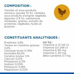 Hill's Science Plan Healthy Cuisine Mijoté Pour Chien Adulte Au Poulet Et Légumes Ajoutés -magasin d'aliments pour chiens 52742050393 6 FR science plan chien adult healthy cuisine mijotes sachet repas poulet boeuf 12x90g
