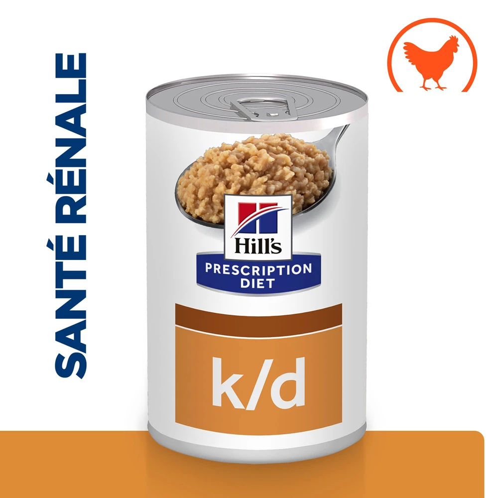 Hill's Prescription Diet K/D Boîtes Pour Chien Au Poulet - 12 X 370g 2 Hill's Prescription Diet K/D Boîtes Pour Chien Au Poulet - 12 X 370g – Image 2