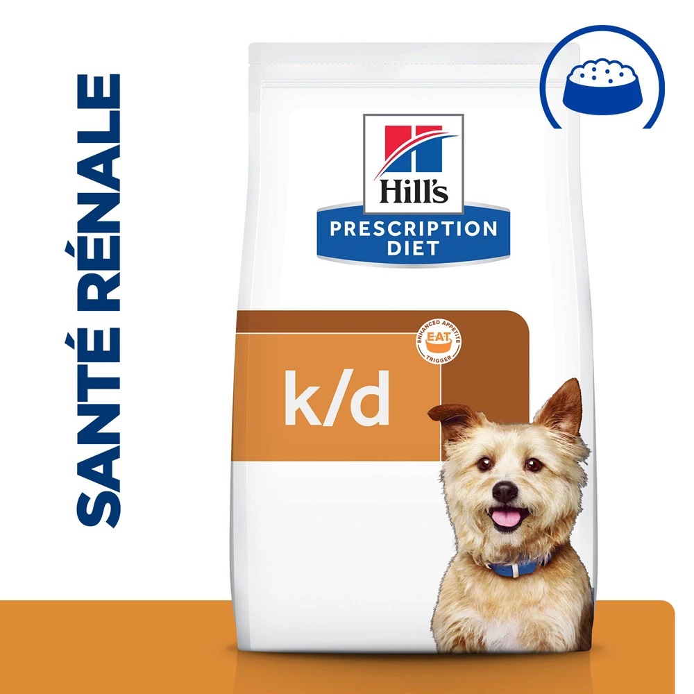 Hill's Prescription Diet K/D Kidney Care Croquettes Pour Chien Au Poulet - 4Kg 2 Hill's Prescription Diet K/D Kidney Care Croquettes Pour Chien Au Poulet - 4Kg – Image 2