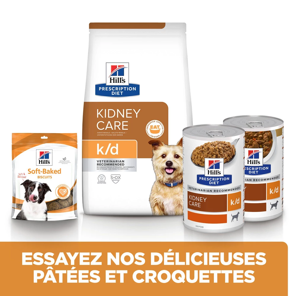 Hill's Prescription Diet K/D Kidney Care Croquettes Pour Chien Au Poulet - 1.5Kg 6 Hill's Prescription Diet K/D Kidney Care Croquettes Pour Chien Au Poulet - 1.5Kg – Image 6