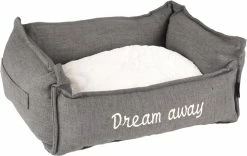 Flamingo Panier Dream Away Rectangulaire Fermeture Eclair Gris 50x40x20cm