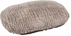 Flamingo Coussin Snoozzy Ovale Fermeture Eclair Brun 90x66x10cm