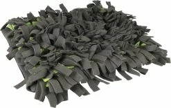 Flamingo Tapis à Renifler Amigo Rectangulaire + Fermeture Eclair Gris/vert 40x50cm