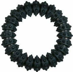 Flamingo Jouet Chien Gladiator Anneau Noir En Caoutchouc 15cm