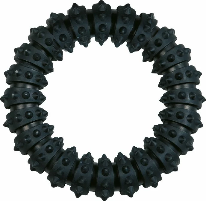 Flamingo Jouet Chien Gladiator Anneau Noir En Caoutchouc 15cm 1 Flamingo Jouet Chien Gladiator Anneau Noir En Caoutchouc 15cm