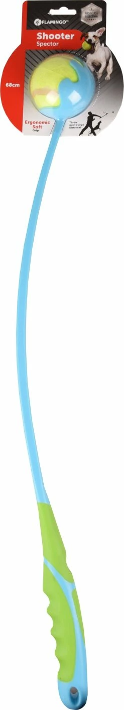Flamingo Jouet Chien Shooter Spector Bleu/vert 68cm