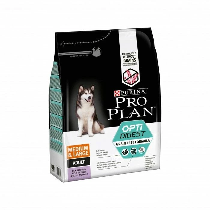 Purina Pro Plan Adult Medium & Large OptiDigest Grain Free 2,5Kg 1 Purina Pro Plan Adult Medium & Large OptiDigest Grain Free 2,5Kg