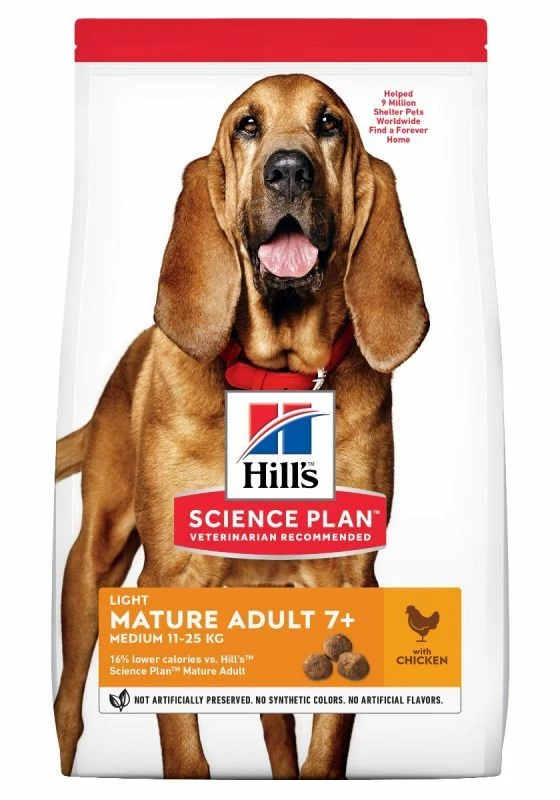 Hill's Science Plan Mature Adult Light Poulet 14kg 1 Hill's Science Plan Mature Adult Light Poulet 14kg