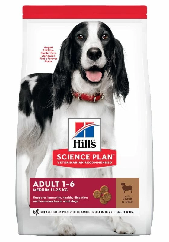 Hill's Science Plan Adult Medium Agneau & Riz 14kg 1 Hill's Science Plan Adult Medium Agneau & Riz 14kg