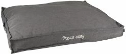 Flamingo Coussin Dream Away Rectangulaire+rebord+fermeture Eclair Gris 100x70x12cm