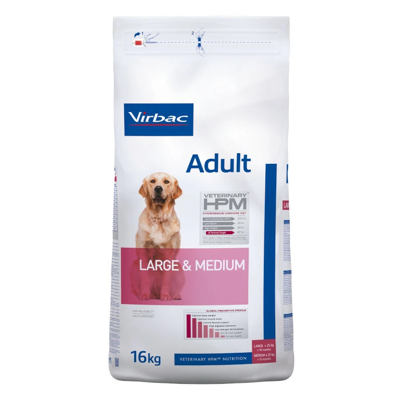 Virbac Veterinary Hpm Adult Large & Medium Pour Chien 3kg 3 Virbac Veterinary Hpm Adult Large & Medium Pour Chien 3kg – Image 3