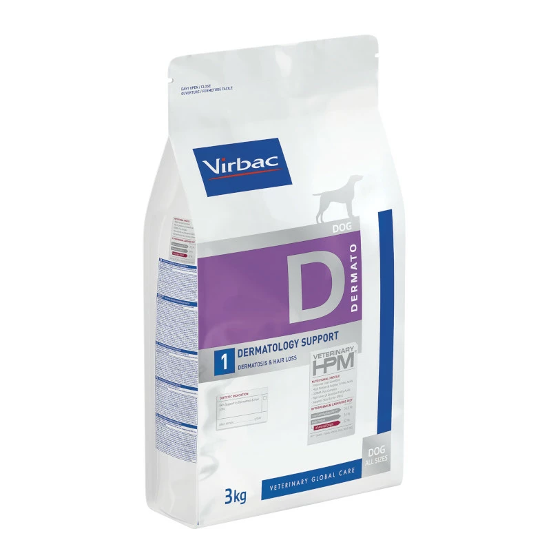 Virbac HPM Dermatology Support D1 Pour Chien 3kg 2 Virbac HPM Dermatology Support D1 Pour Chien 3kg – Image 2
