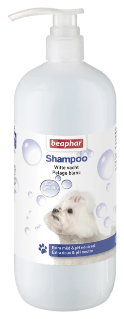Beaphar Shampooing Bulles Chien Pelage Blanc 1l