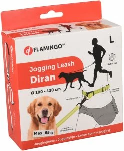 Flamingo Laisse Pour Le Jogging + Ceinture Ventrale Diran L Laisse 103cm / Ceinture 100-130cm -magasin d'aliments pour chiens b34ed093cb74a6ab2b4ec0cc5d4db7931db809b6d167ffbf8fa70432db358186