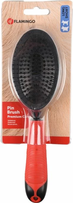 Flamingo Grande Brosse Avec Picots + Poignée -magasin d'aliments pour chiens d015452d802d169734294fc7773ad2455e3326cb4e22f22f6bbe3320bb75bb93